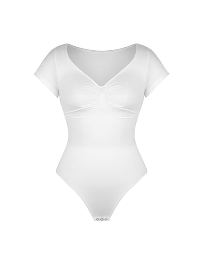 V-Neck Sculpting Tee Bodysuit